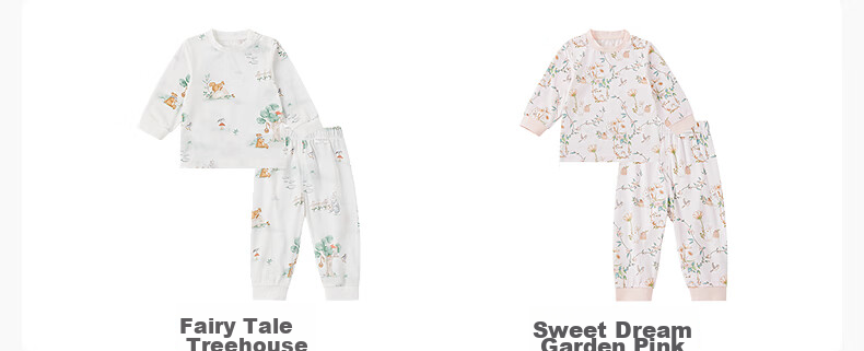 PurCotton Baby Clothes Children's Summer Outfit, Boys And Girls Separate Short-Sleeve Set, for Ages 1-3, Sweat-Absorbing Toddler Clothing 25