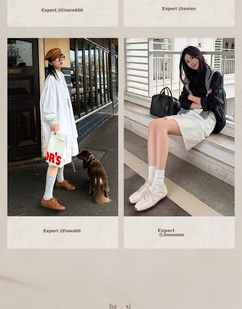 Senda Qixi Gift Xu Ruohan Same Style Sheepskin Casual Sneakers Women 4XV21BM6 Beige Size 34 6