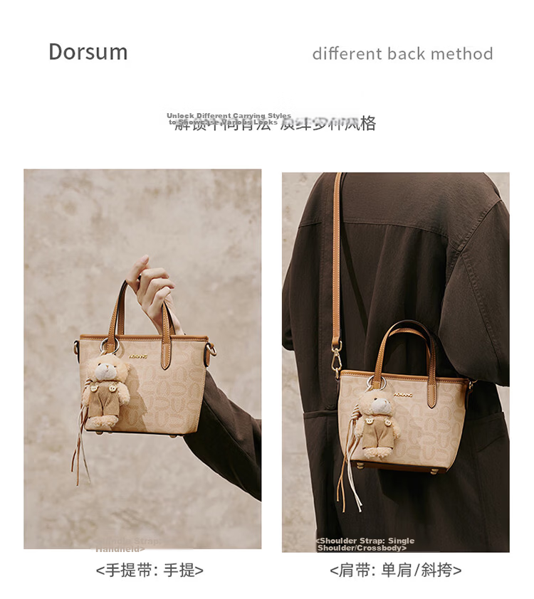 Aokang [Celebrity Style] Women's New Handheld Bucket Bag Fashion Crossbody Bag Birthday Gift for Girlfriend Wife 8