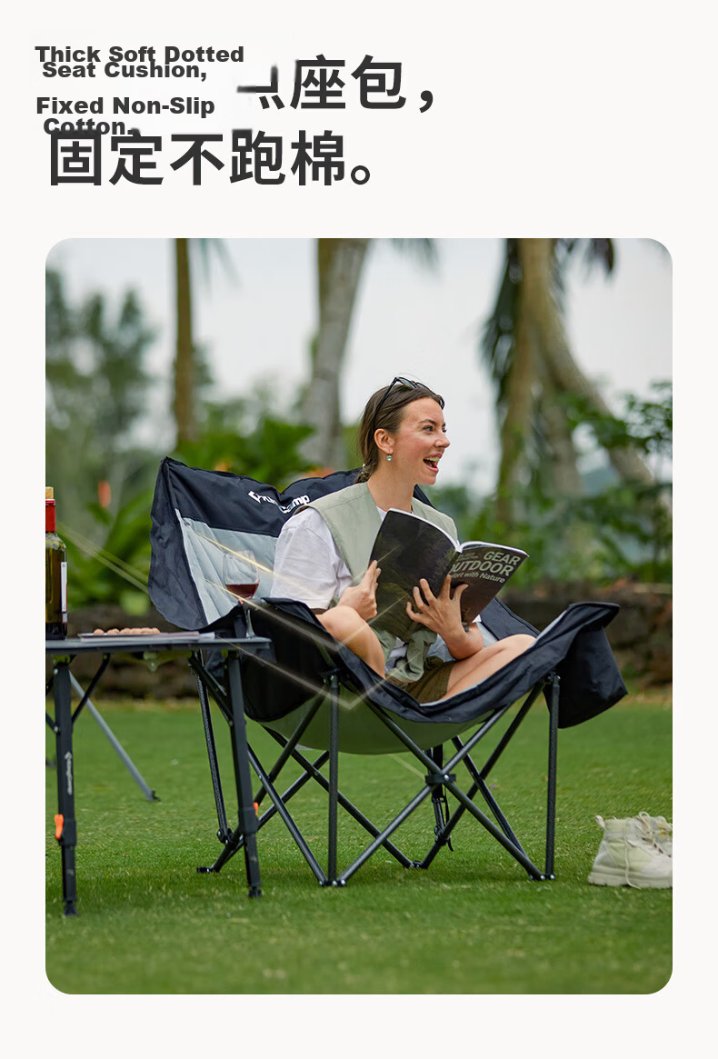 KingCamp Outdoor Folding Chair Wide Sofa Chair Director Chair Portable Folding Stool Sketching Fishing Camping Chair 13