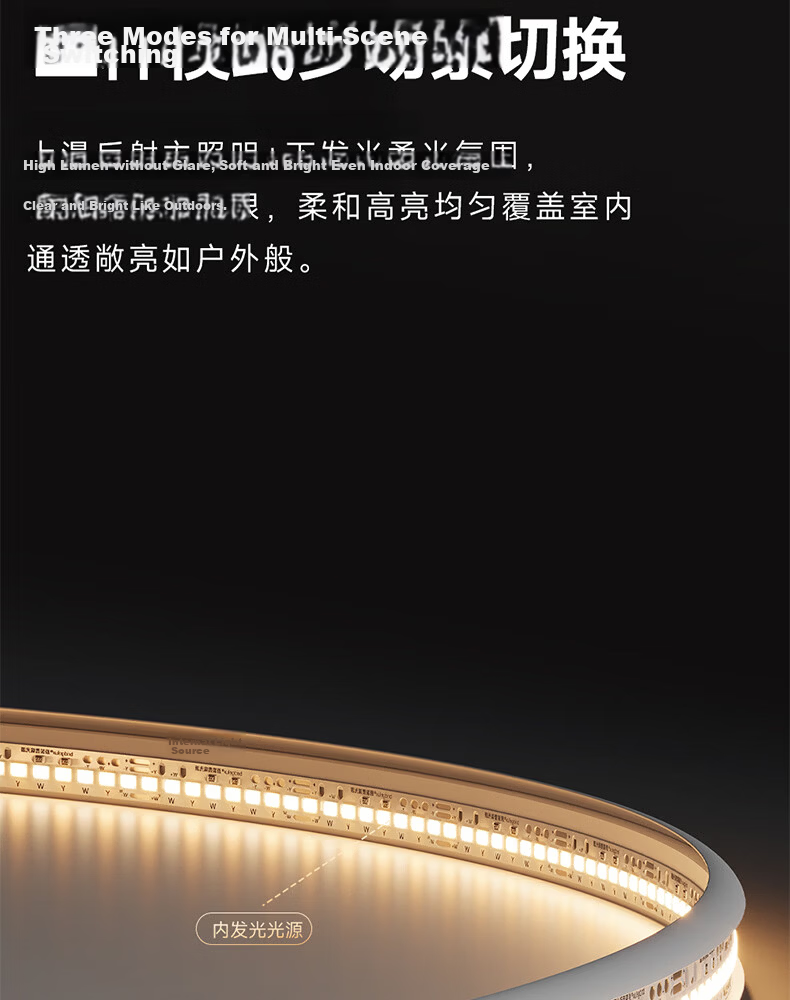 Dell Eye-Care Bedroom Ceiling Light with Cree LED, Ultra-Thin Seamless Aluminum Children's Room Lamp, Zhongshan Lighting with Installation Included 14