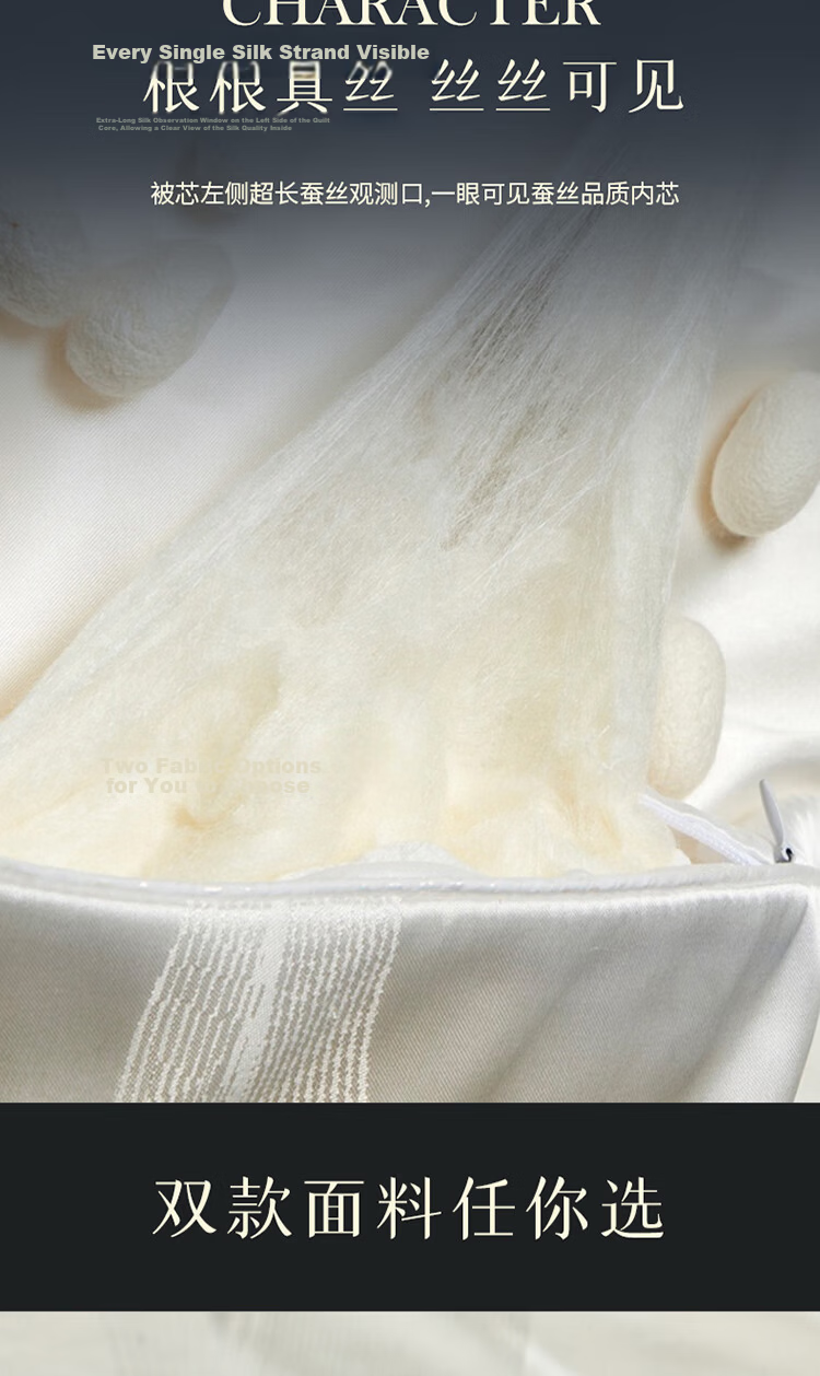 Mengjie Home Textiles [70th Anniversary] 100% Silk Summer Quilt Cooling Washable Air Conditioning Quilt 248x248cm Filling 500g 5