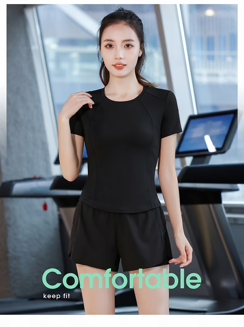 VICTORIATOURIST Women's Running Sports Set Professional Fitness Training Quick-Dry Slim High-Performance Yoga Compression Leggings 8