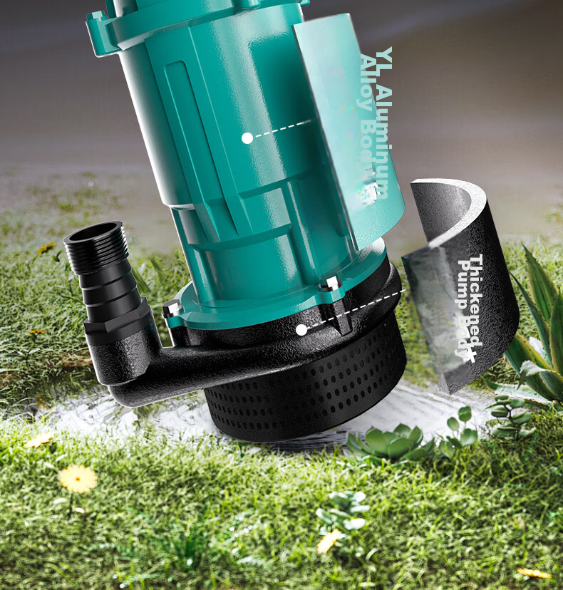 New Territory Cast Iron Pump Head Submersible Pump 220V Corrosion Resistant Durable High Flow High Lift Household Water Pump Irrigation Pump 29
