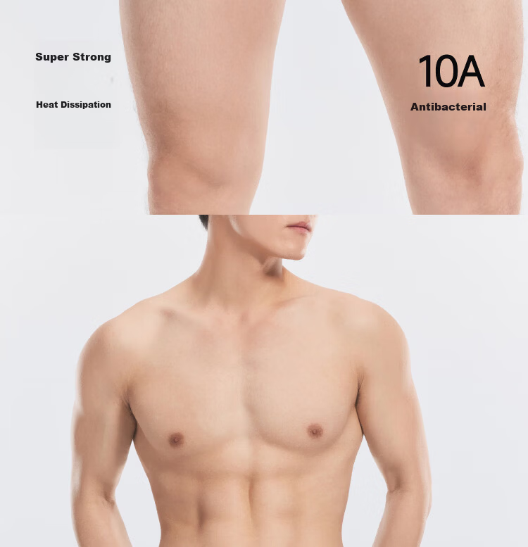 Banana Under Men's Breathable Mesh Cotton Boxer Briefs 100% Cotton Gusset Antibacterial Summer Sports Underwear 2