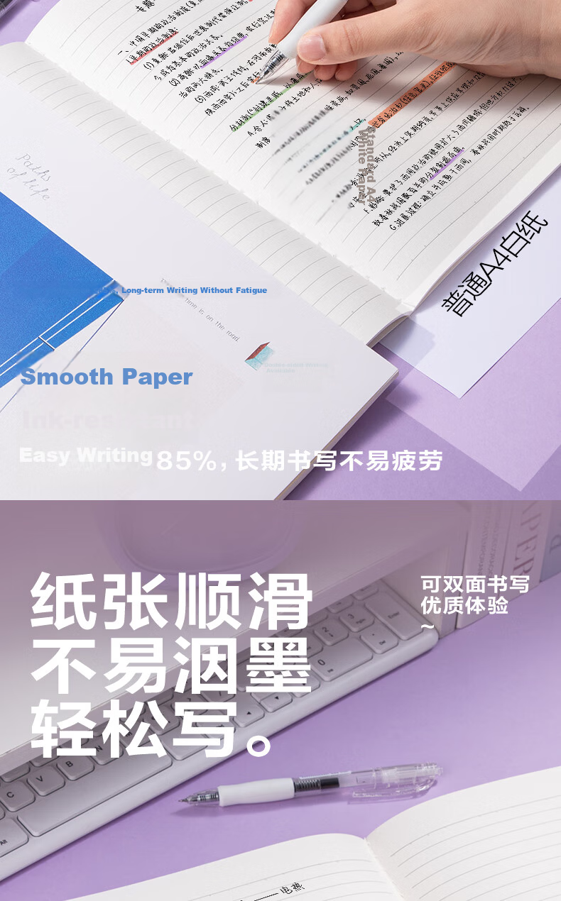 Deli B5/40 Sheets Student Softcover Notebook Exercise Book Sewn Binding 12-Pack FB540 (Travel Journal - Coastal Diary) 4
