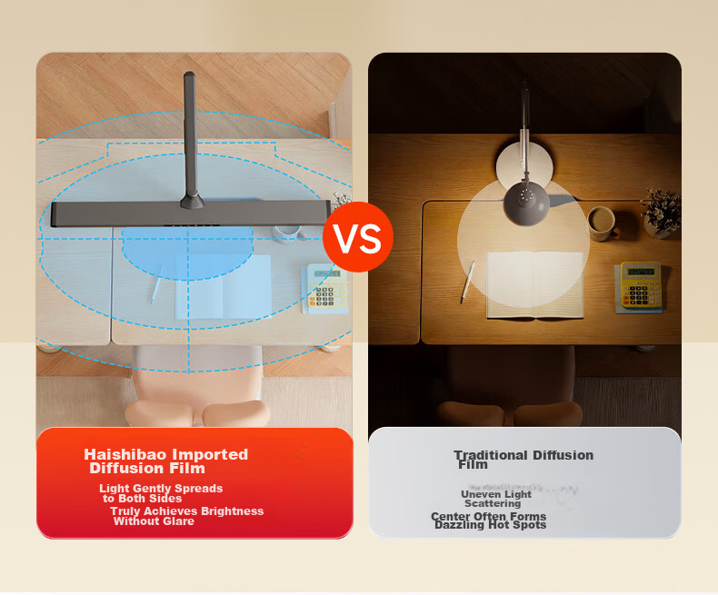 Haishibao Clamp-On Wall-Mounted Eye Protection Desk Lamp, Street Light, Full Spectrum, for Children And Students' Desks, Study-Specific TF07-105W 12