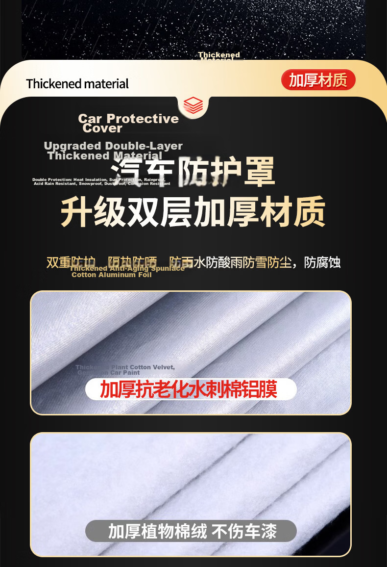 Xinshengling Toyota Camry Car Cover, Full Vehicle Protection, for 2023/2024 Plus Eighth And Ninth Generations, Sun Protection, Rain Protection, Snow Protection, And Frost Protectio 14