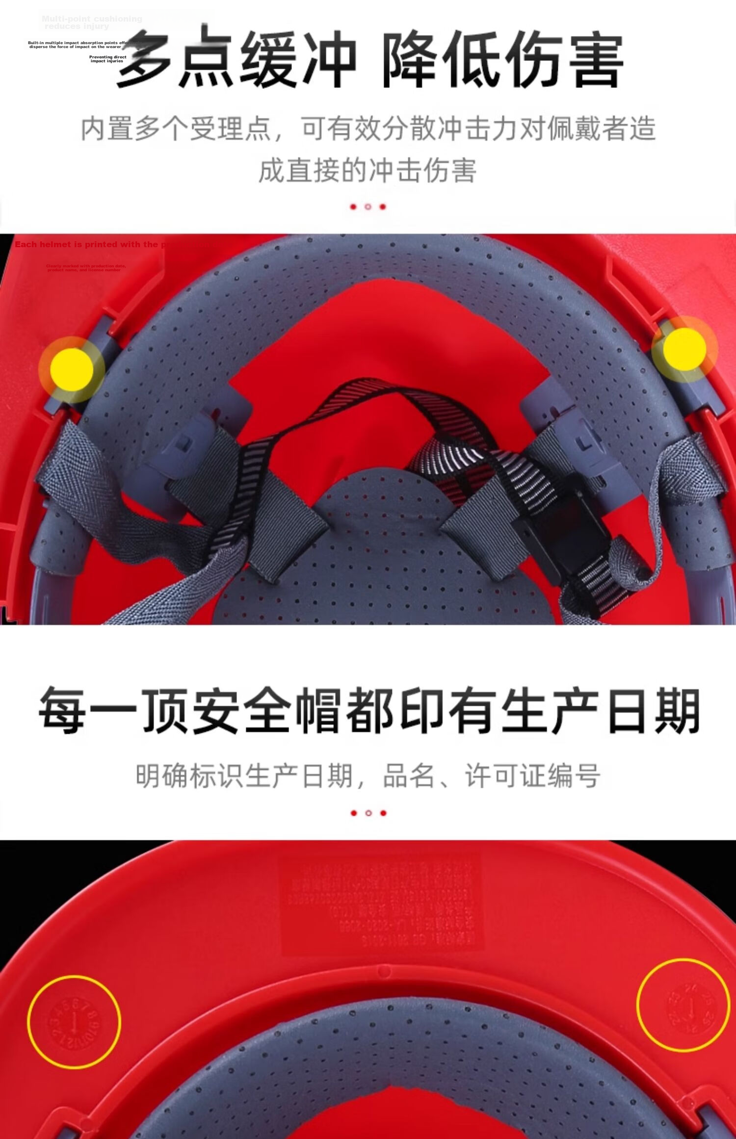 Duoneng Safety Helmet Construction Worker Helmet Breathable Blue National Standard Safety Helmet Electric Power Building Labor Protection Safety Helmet Deluxe Large V Blue 7