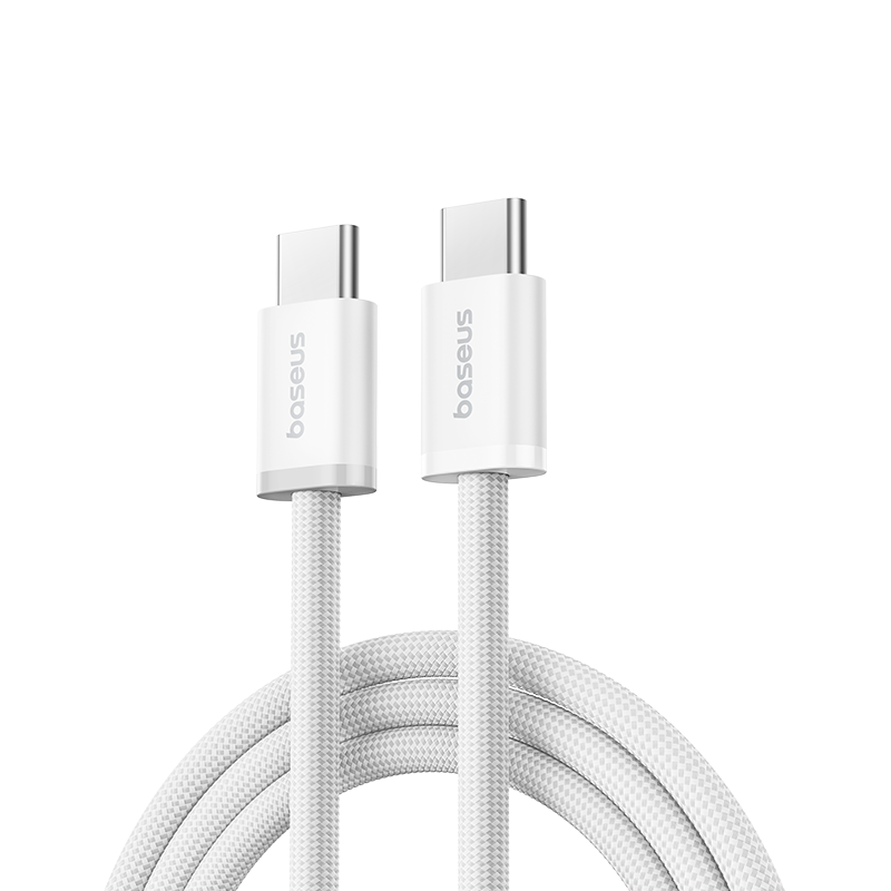 Baseus Magnetic Charging Cable Apple Dual Type-C Fast Charge CtoC Car PD 60W for iPhone 17/16/15 Pro Max iPad Laptop 1m Black