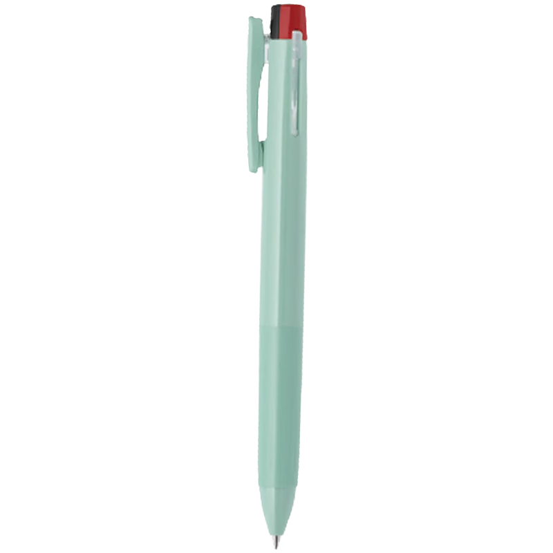 ZEBRA Multi-Function Three-Color Gel Pen, Black/Blue/Red 0.4mm Retractable Multi-Color Pen, Student Business Office Signing Pen J3JS5, Moss Green Barrel