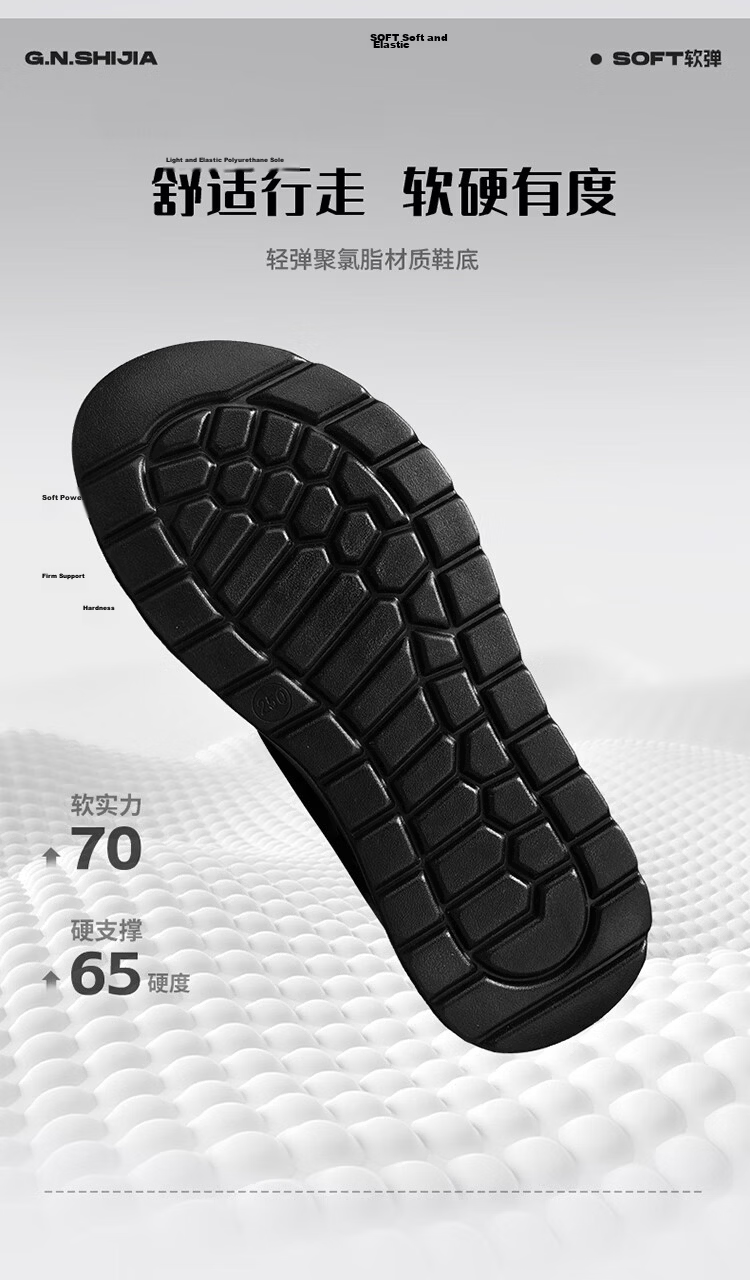 Bull Family Leather Sandals Summer New Thick Sole Dual-Use Slippers Men's Soft Sole Beach Shoes Versatile Driving Commuting Shoes 7
