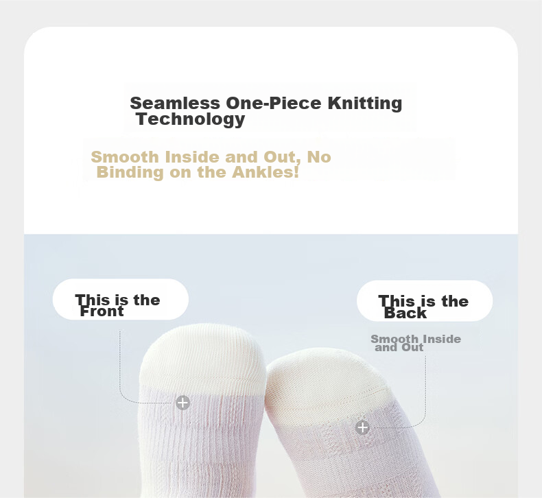 Babycare Kids Socks Boys Cotton Socks Girls Banana Socks Spring Summer Antibacterial Breathable Sea Salt Peach L 8