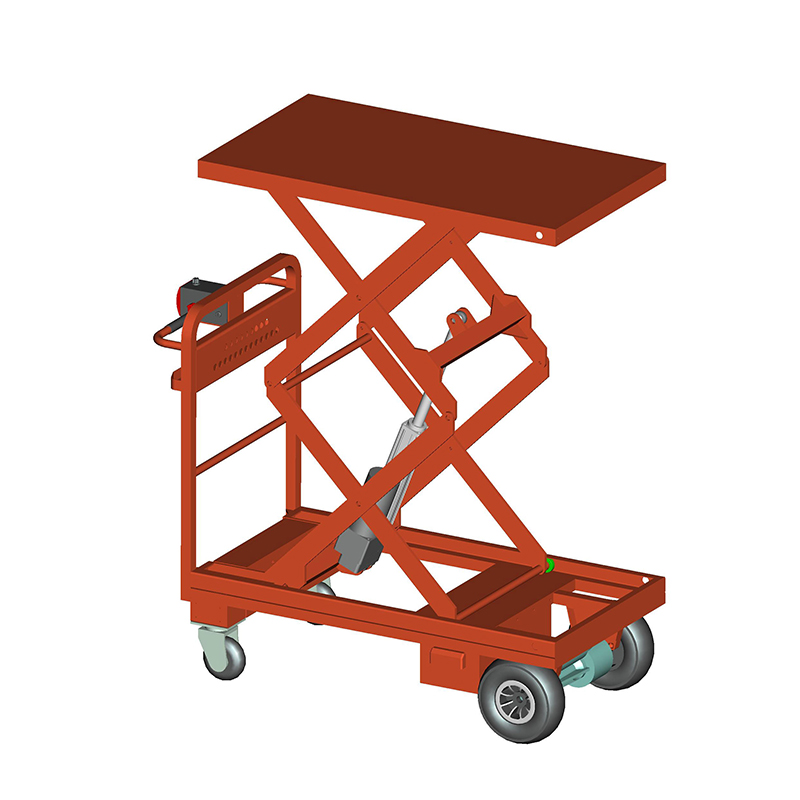 南捷nenkeen电动升降手推车银库银行用车剪刀式四轮电动升降手推车nk