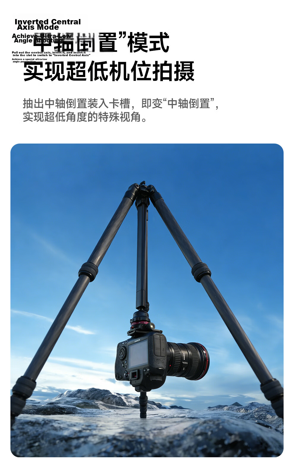 Manfrotto Blue Shadow Carbon Fiber Twist Lock Kit with Ball Head DSLR Mirrorless Camera Photography Videography Travel Tripod MKELESLTCBK-BH 10