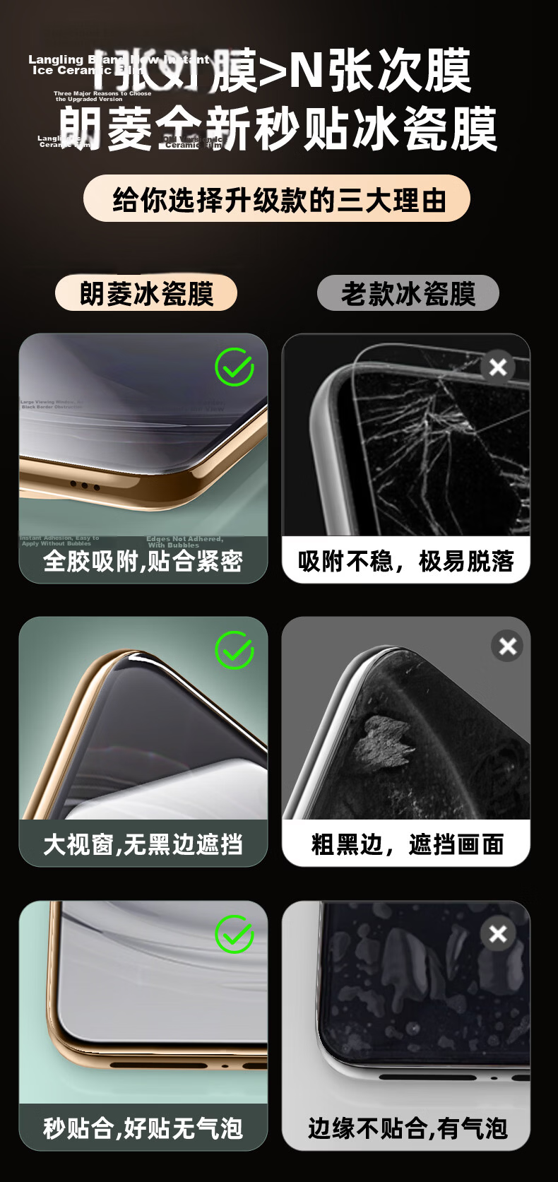 Langling [2-Pack Premium Ice Ceramic Film] for OPPO Find N6 Screen Protector, Non-Tempered Hydrogel Self-Healing HD Soft Film, Anti-Fingerprint 1