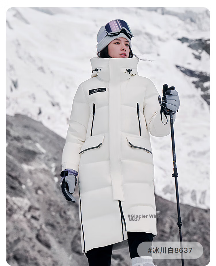 BOSIDENG [Guan Aideng Style] Off-Season Extreme Cold Goose down Jacket for Men And Women, Couples Matching Long Hooded Warm Coat 33