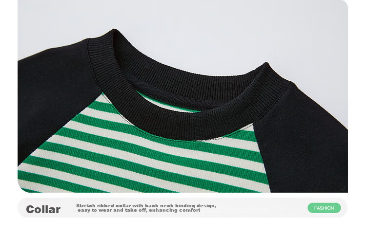Duoduo Boys' Sweatshirt 2026 Spring Autumn Kids Waffle Stitch Raglan Sleeve Simple Versatile Top for Older Children 33
