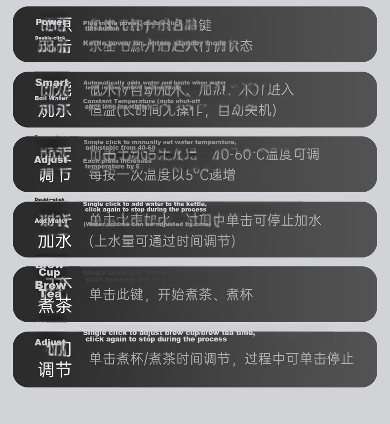 Cmdieip Kaimeng Automatic Water Supply Electric Kettle Temperature Control 1L Electric Kettle Tea Set Electric Tea Stove Fully Intelligent Tea Table Fully Automatic Tea Table Kettle Z08 20