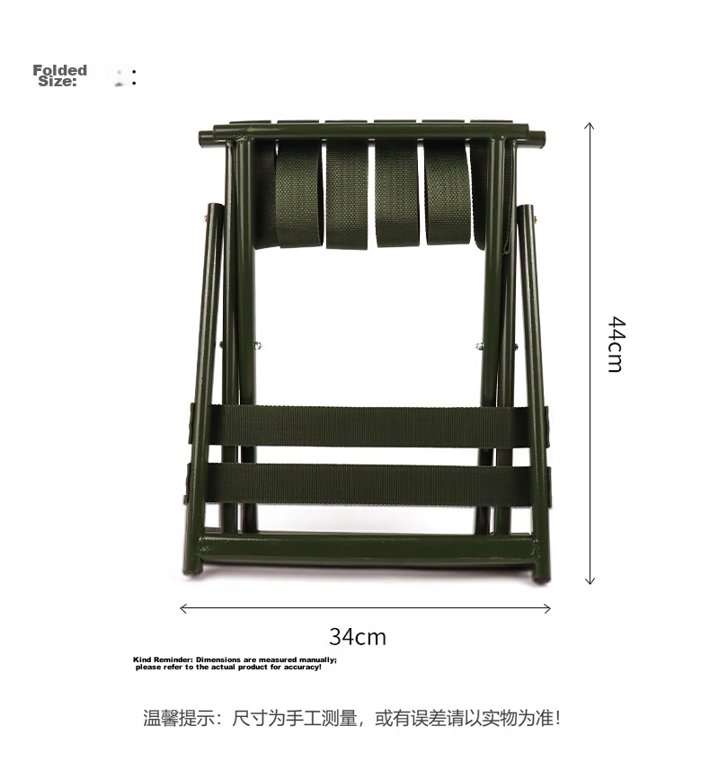 Jiuqiangu Folding Chair Portable Backrest Chair Fishing Stool Small Stool Folding Stool Outdoor Camping Sketching Chair Black 1795 10