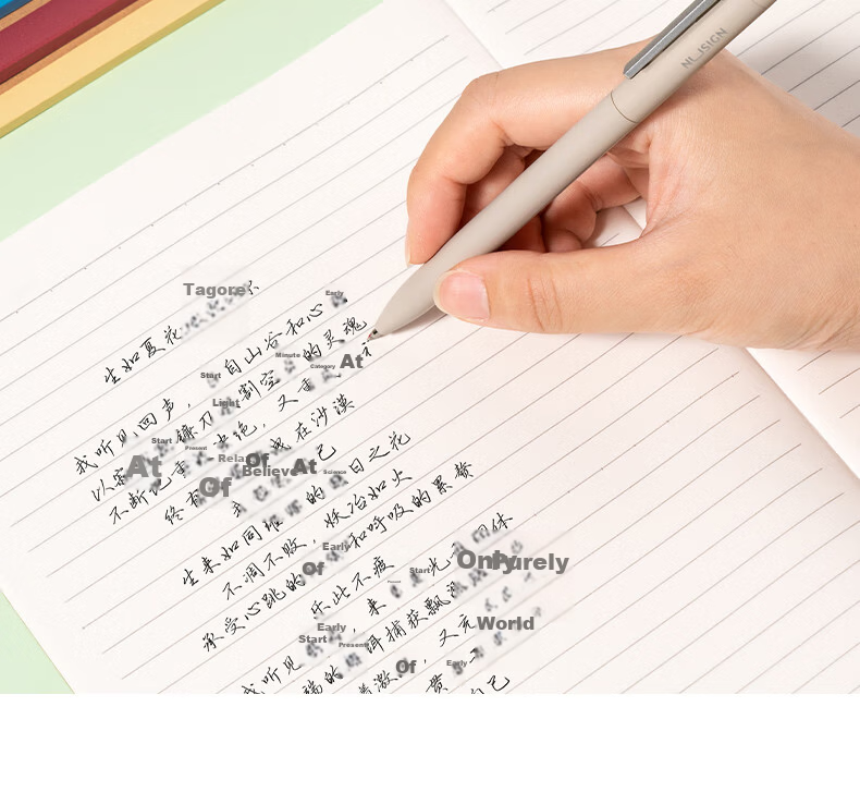 Deli English Homework Subject Notebook Bull Shield Wireless Binding 10-Pack (40 Sheets per Notebook) WB540-A 18