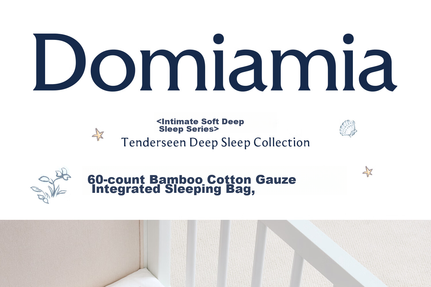DOMIAMIA Baby Sleeping Bag All-in-One Four Seasons Universal 2-in-1 Anti-Kick Quilt Six-Layer Gauze Plush Rabbit M 20-24℃ 1