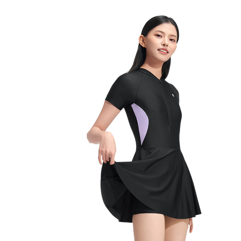 JD Original Yuguang Slim Waist Women's Swimsuit, Sun Protection, Slimming, Chlorine-Resistant, Quick-Drying Hot Spring One-Piece Swimwear, XL Size