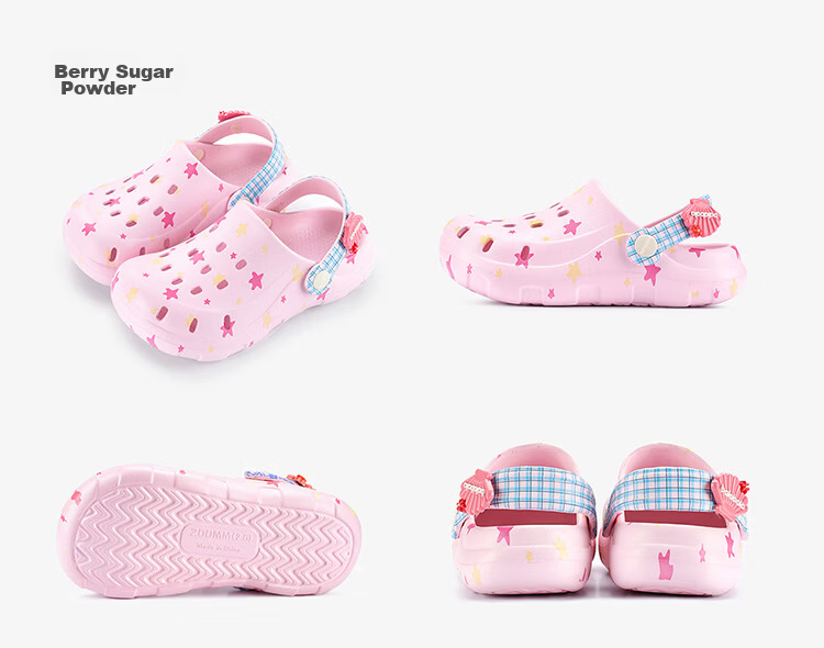 BALABALA Kids Summer Clog Sandals Boys Girls Bathroom Shower Slippers Girls Casual Sandals Parent-Child Beach Shoes for Older Children 15