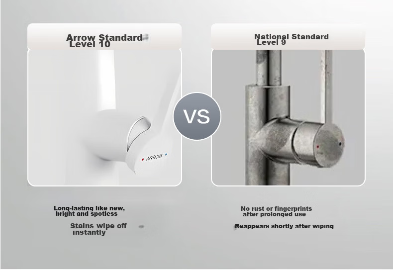 ARROW YJ304 Stainless Steel Kitchen Faucet Rainfall Waterfall Piano Key Pull-Out Sink Mixer Brushed Home Tap 17