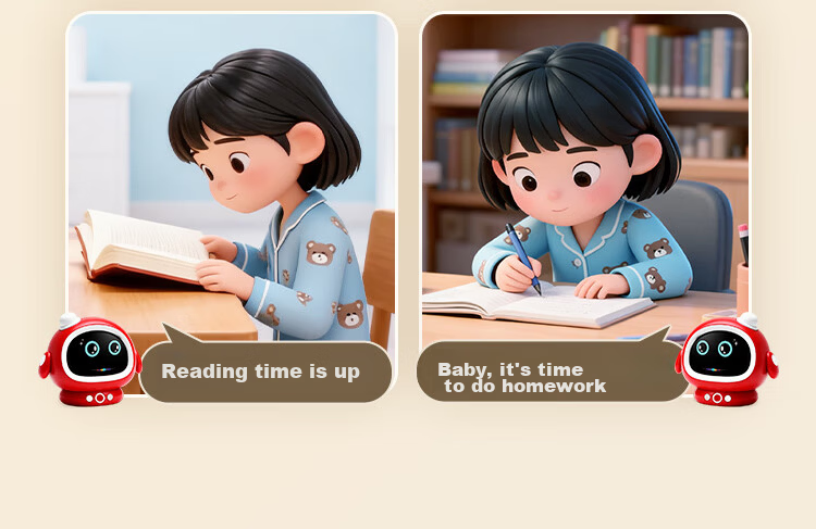 Perfect Score Elementary School Top Student AI Smart Alarm Clock Pro Edition Learning Machine Companion Robot Storytelling Device Birthday Gift for Boys and Girls 24
