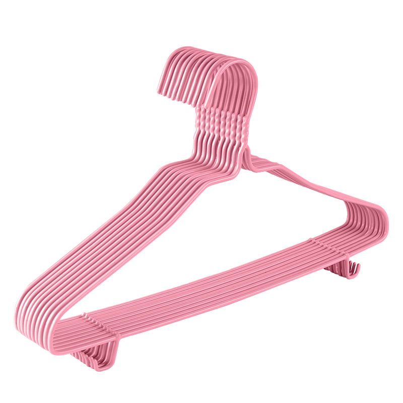 Jingjiayi Non-Slip Seamless Hangers for Adults, Thickened And Widened Large Size Clothes Hangers, 45cm, Pack of 10