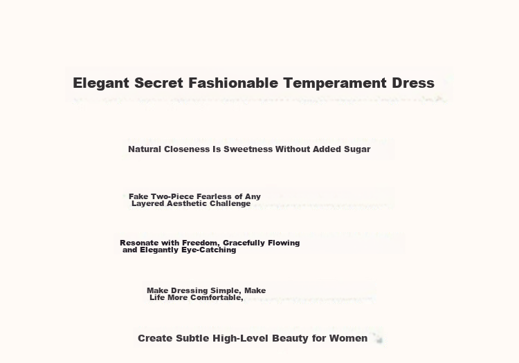 Demana Elegant Faux Two-Piece Summer 80D Textured Ruffle Splice Back Hidden Zipper Mid-Length Women's Dress 2