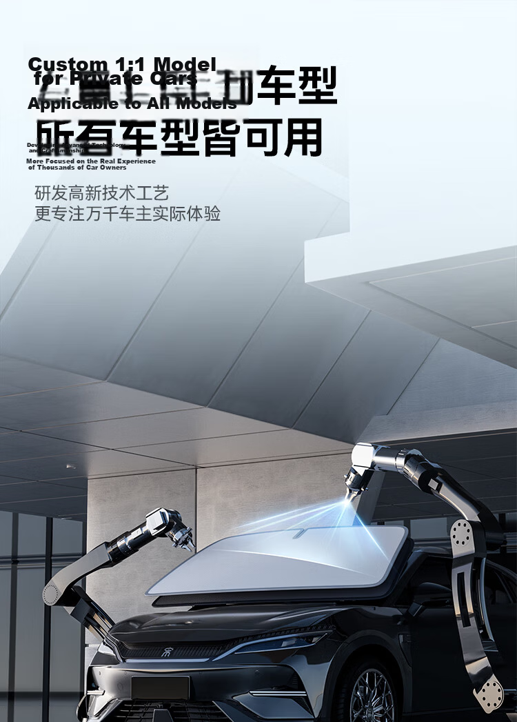 AUTOWOEL BYD Song PLUS Seagull Car Window Sunshade Sun Protection Heat Insulation Front Windshield Sunshade Cover 4