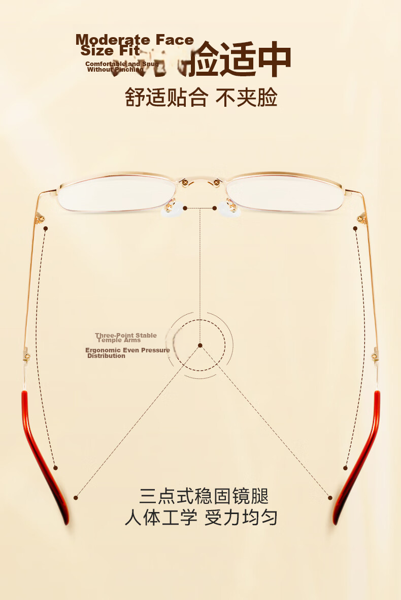 Mr. PuTian Reading Glasses for Men And Women, Genuine High-Definition Anti-Blue Light Portable Foldable Presbyopic Glasses, 2.5 Diopter for Ages 60-64 4