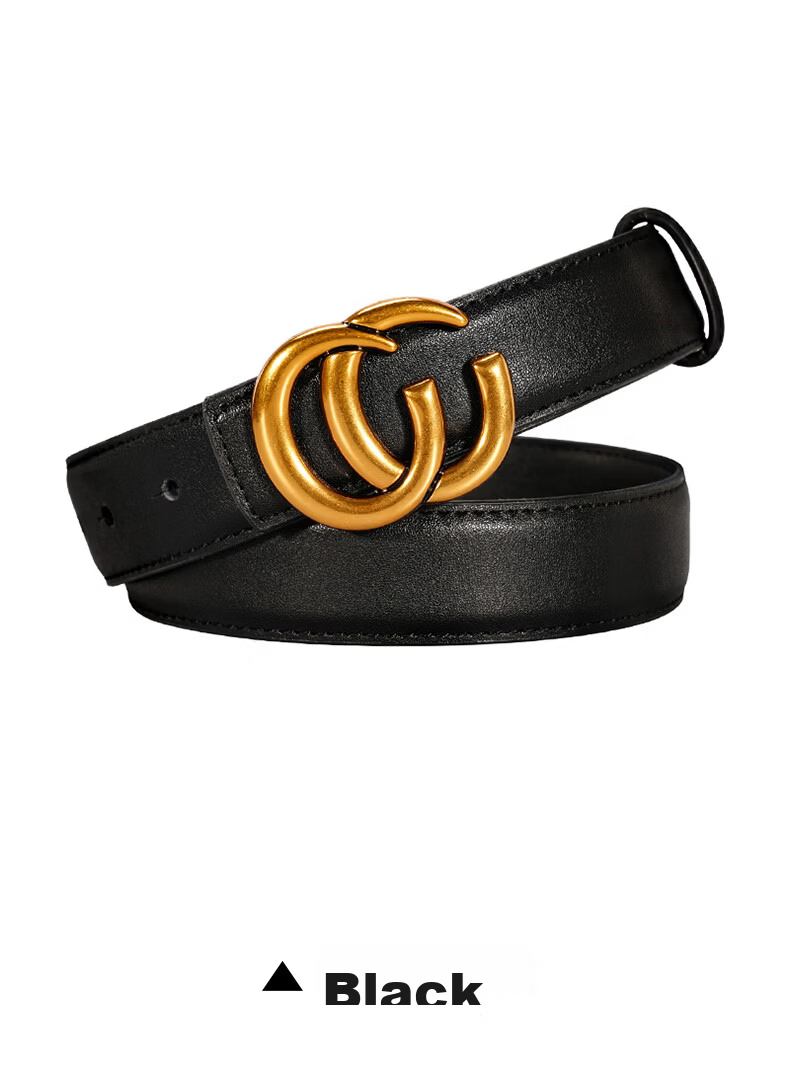 CARTELO Women's Genuine Leather Belt Jeans Belt Versatile Smooth Buckle Plate Buckle Pin Buckle Belt Birthday Gift for Girlfriend 13