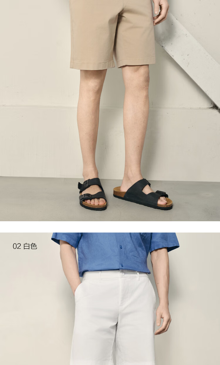 Giordano Men's 2026 Summer Elastic Cotton Mid-Low Waist Casual Shorts Korean Style 01106596 15