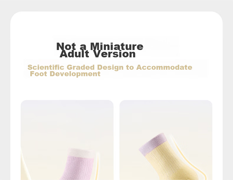 Babycare Kids Socks Boys Cotton Socks Girls Banana Socks Spring Summer Antibacterial Breathable Sea Salt Peach L 4