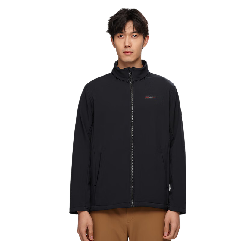 NORTHLAND Soft Shell Jacket for Men, Outdoor Windproof And Water-Resistant Warm Coat NXJCH5509E Black 180