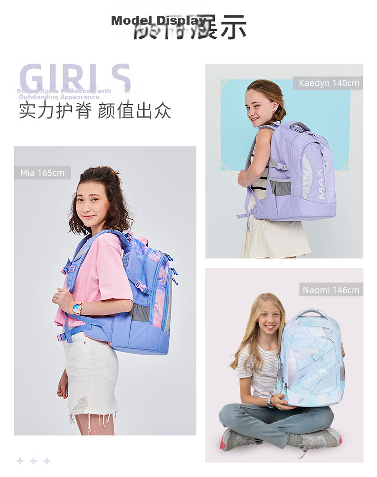 TigerFamily Tiger Backpack for Primary School Students Grades 3-6, Middle And High School Students, Spine-Protecting And Load-Reducing Backpack for Boys And Girls 21