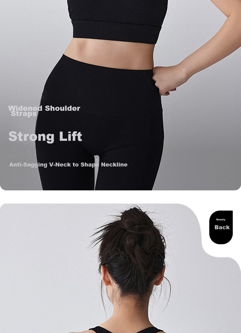 Xueqiman Women's Yoga Wear 2026 New Shockproof Beautiful Back Push-Up Sports Vest Bra Running Fitness Pilates Bra 6
