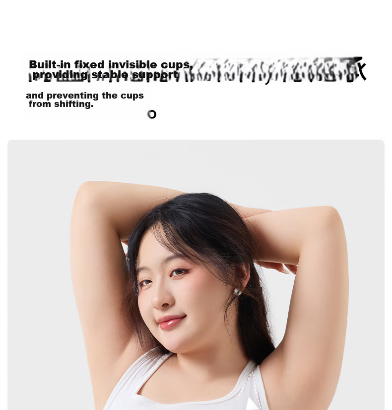 Guniangjia Women's New Vest [No Bra Needed] Integrated Camisole with Built-in Chest Pad, Wearable as Outerwear, Backless Design 12