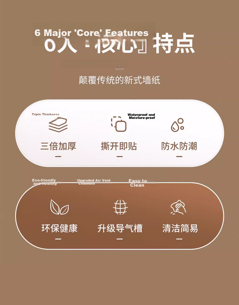 Oumai Refrigerator Elevator Renovation Sticker 0.6*3m Gold Self-Adhesive Thickened Metal Color Change Film Stove Protective Film 2