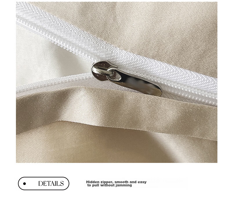 MUJI 100% Cotton 4-Piece Bedding Set Bed Sheet Pillowcase Duvet Cover 200x230cm for 1.5/1.8m Bed - Light Green Plaid 22
