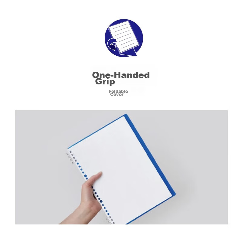 King Jim KINGJIM B5 8-Hole Loose-Leaf Notebook, Lightweight Detachable Coil, Refillable, Transparent 9855TTE-GSN B5 3