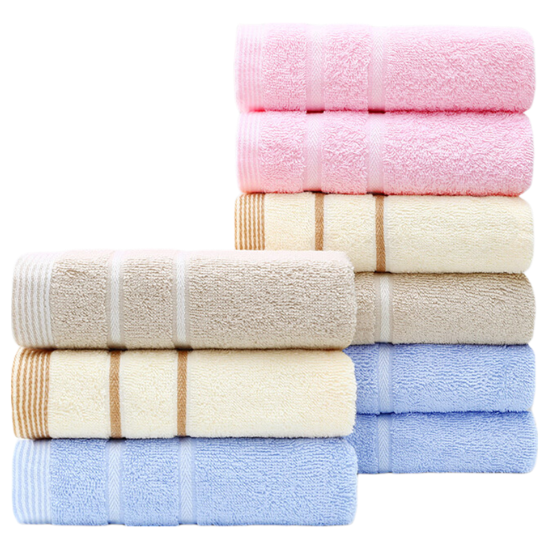 Grace Towels, Pure Cotton, Highly Absorbent, 8-Pack, Xinjiang Long-Staple Cotton, Grade A, All-Cotton, Comfortable Sports Face Towel