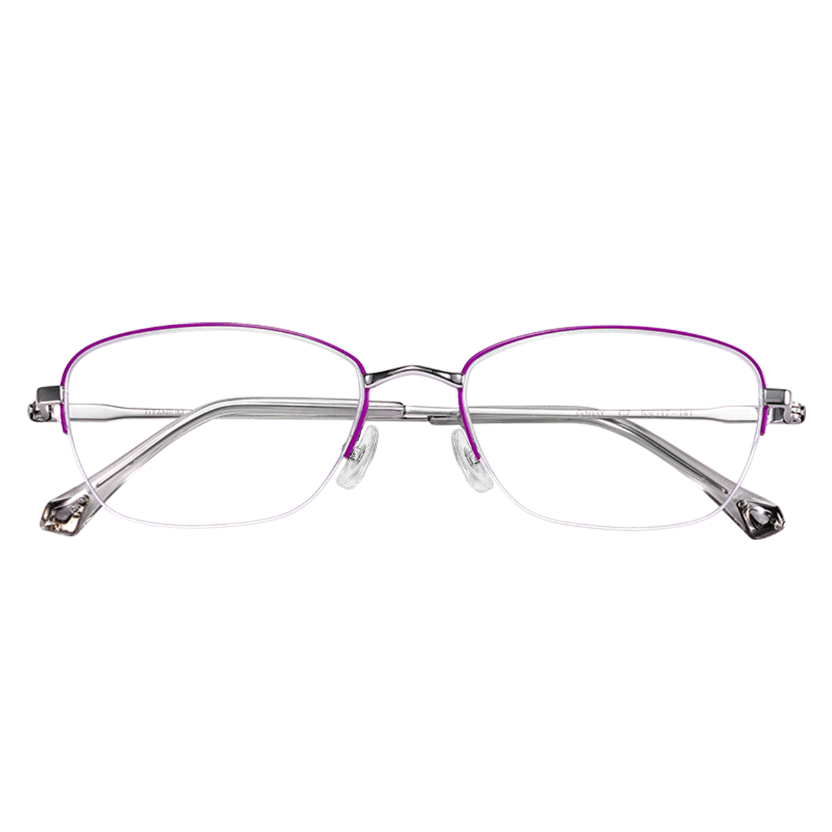 ARNO FOCUS ON YOUR EYES Reading Glasses for Women, High-Definition Anti-Blue Light Titanium Frame Fashionable Youthful Reading Glasses A103Y 200 Degrees