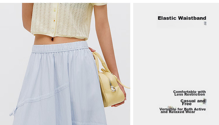 Semir Mall Same Style | Women's Summer 2026 Elegant Bowknot Long Skirt Pure White A-Line Skirt 101326120011 19