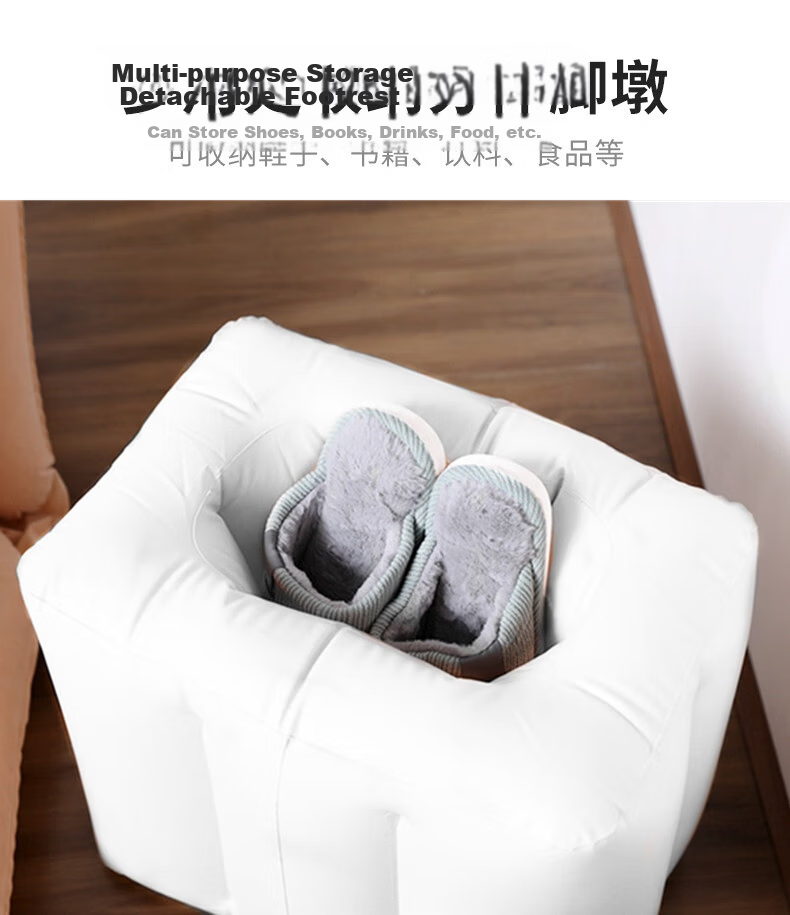 Travel Baby Crib Inflatable Car and High-Speed Train Backseat Mattress for Kids Sleeping Aid 7