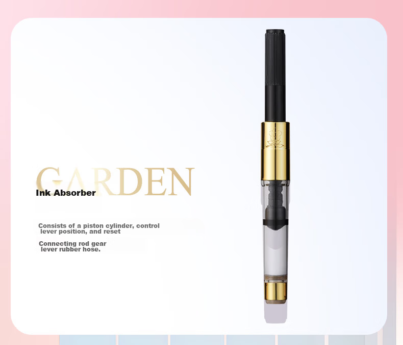 MONTAGUT [Mid-Autumn Festival Gift] Fountain Pen, High-End Birthday Gift for Women, Exquisite Companion Gift, Extra-Fine Nib, Ink Gift Box Set, 901A Pink Rose Series, 0.38mm 9