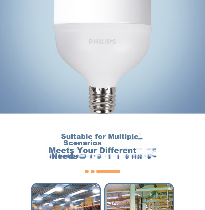 PHILIPS LED Bulb, Constant Brightness, Low Bay Light, High-Power Energy-Saving Lamp, E27 Screw Base, 30W, Cool White (6500K) 11